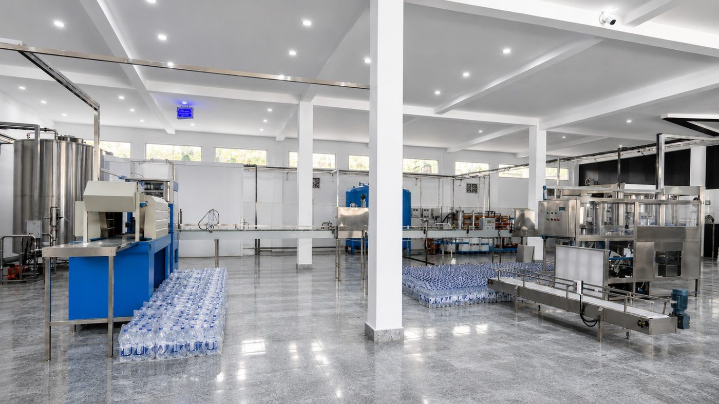Aqua Pak filling and bottling line